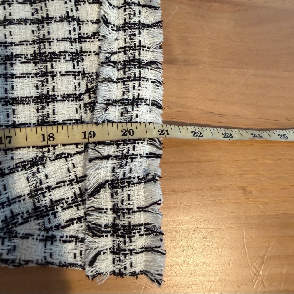 Nanette Lepore Tweed Jacket Quiet Luxury French Girl Chic Sz 6 Windowpane White - Picture 15 of 15
